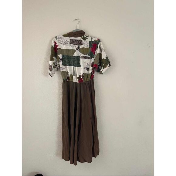 Vintage womens surplice midi dress‎ size small - Picture 7 of 8